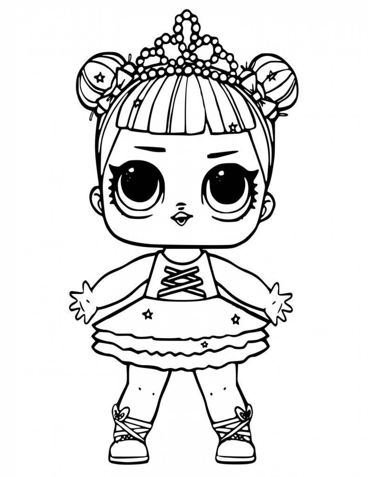 Sweet lola dolls coloring pages for kids