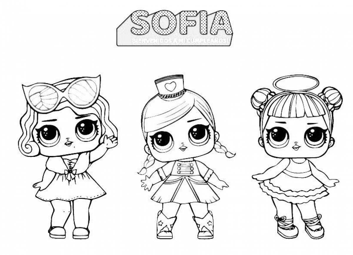 Gorgeous lola dolls coloring pages for kids
