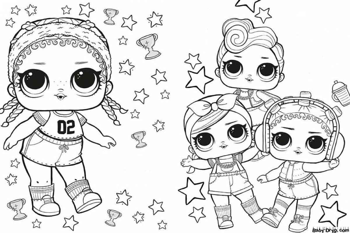 Exquisite lola dolls coloring pages for kids