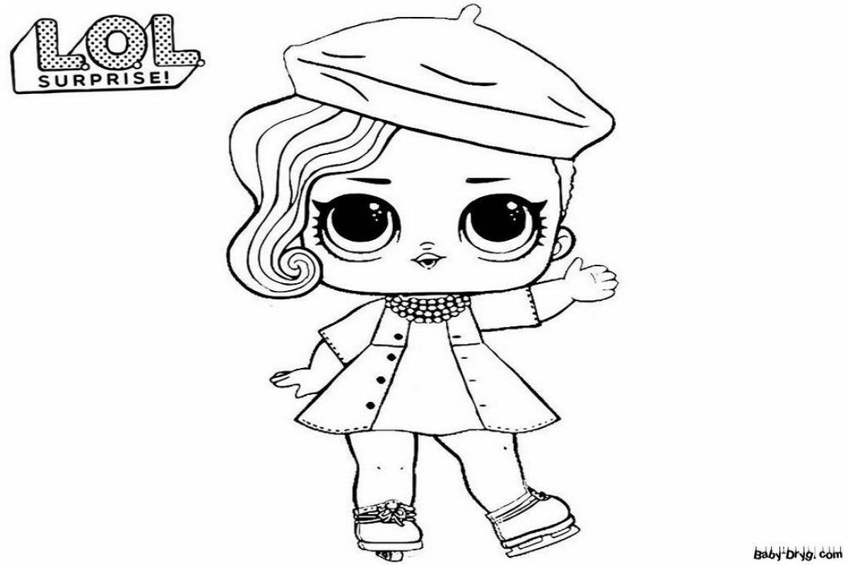 Funny lola dolls coloring for kids