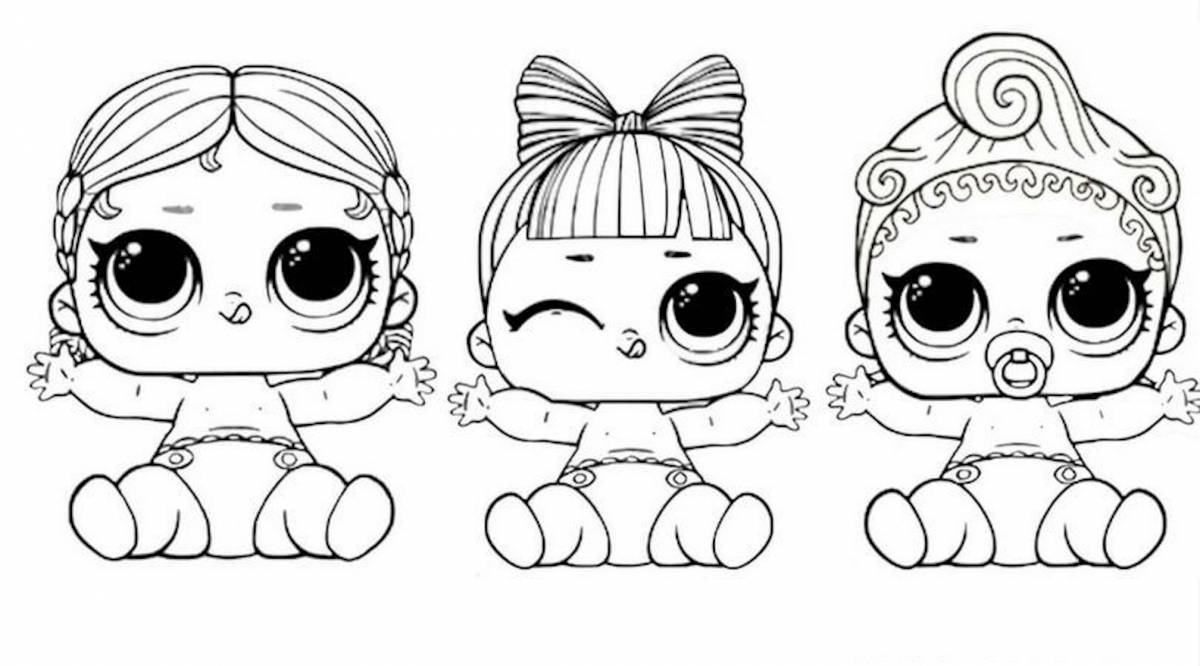 Exciting lola doll coloring pages for kids
