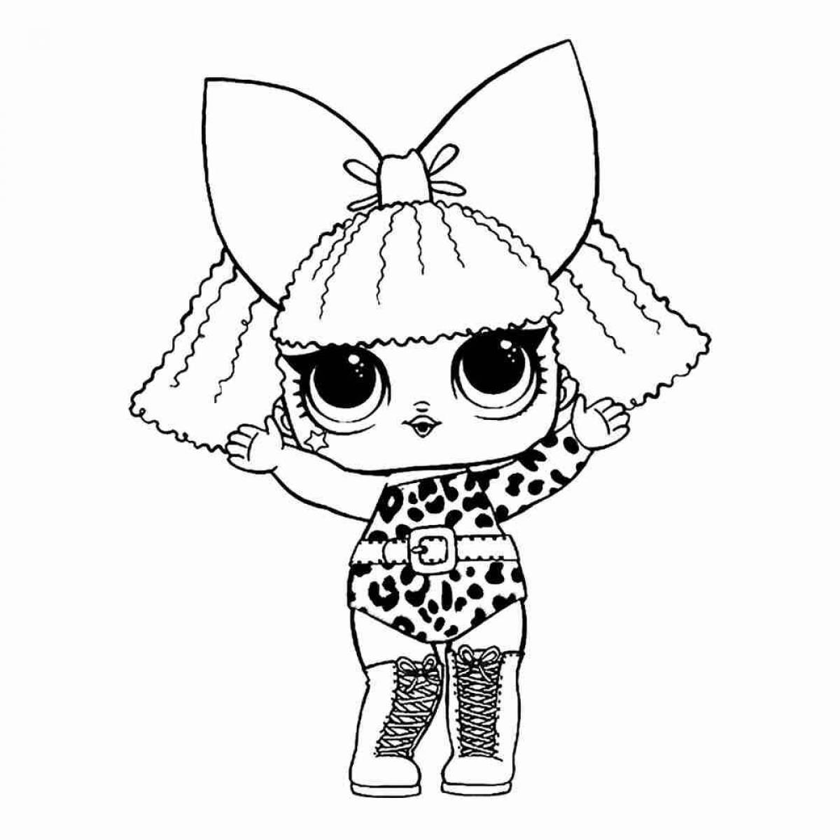 Lola hypnotic dolls coloring pages for kids