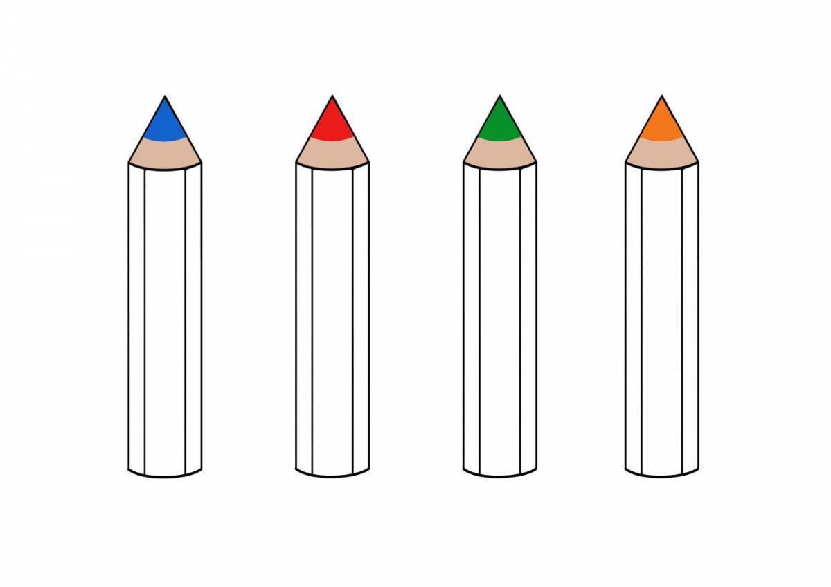 2 карандаша раскраски