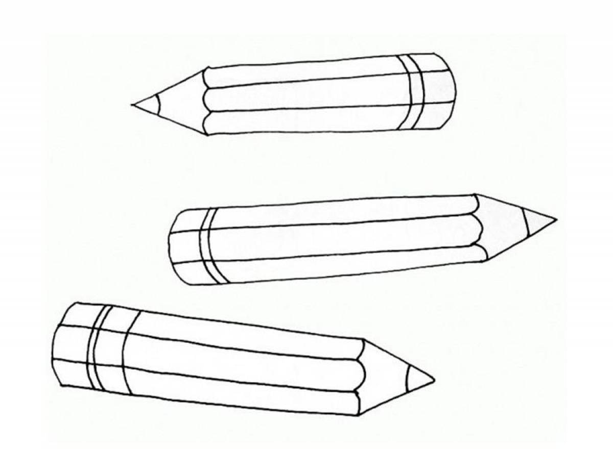 Подчеркивай простым карандашом. Раскраска с карандашами. Карандаш раскраска для детей. Карандаш трафарет для вырезания. Карандаши для разукрашивания.