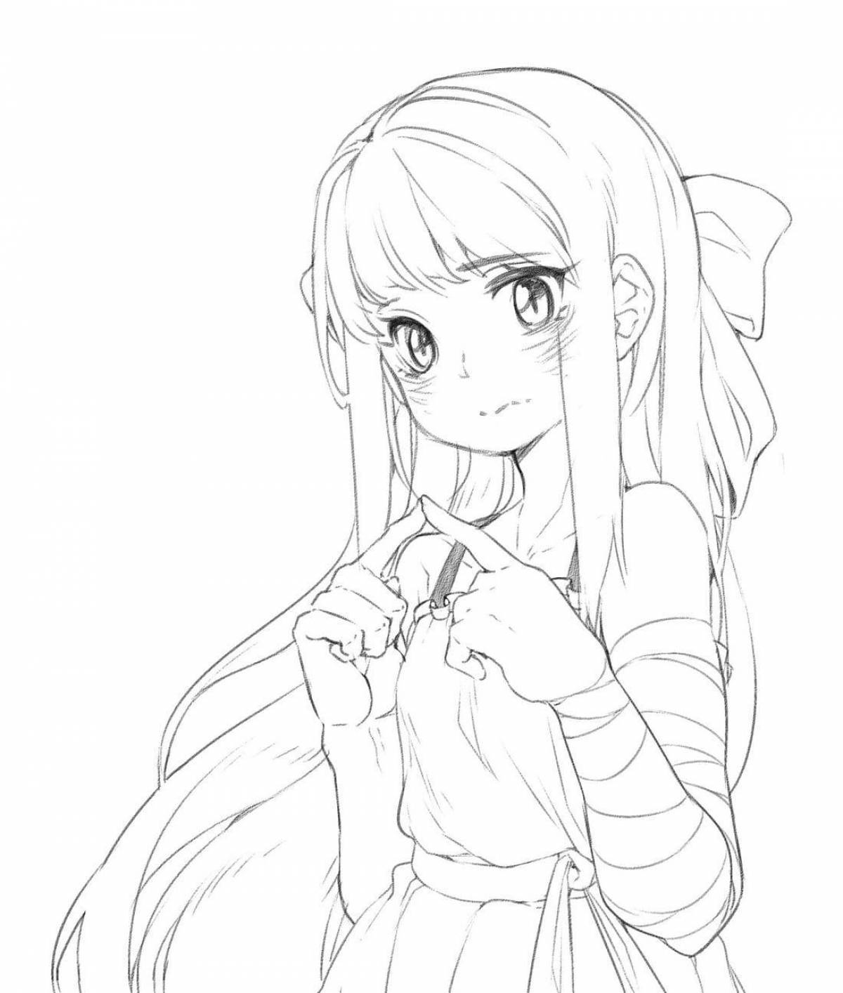 Рисунки аниме аня