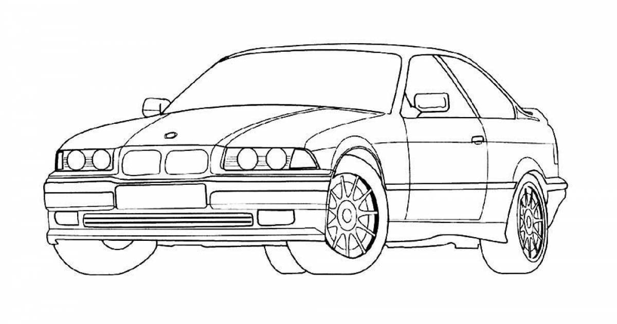 Раскраска бмв. BMW e36 седан раскраска. Раскраска БМВ е36. Раскраска БМВ е34. Раскраска БМВ м5 е34.