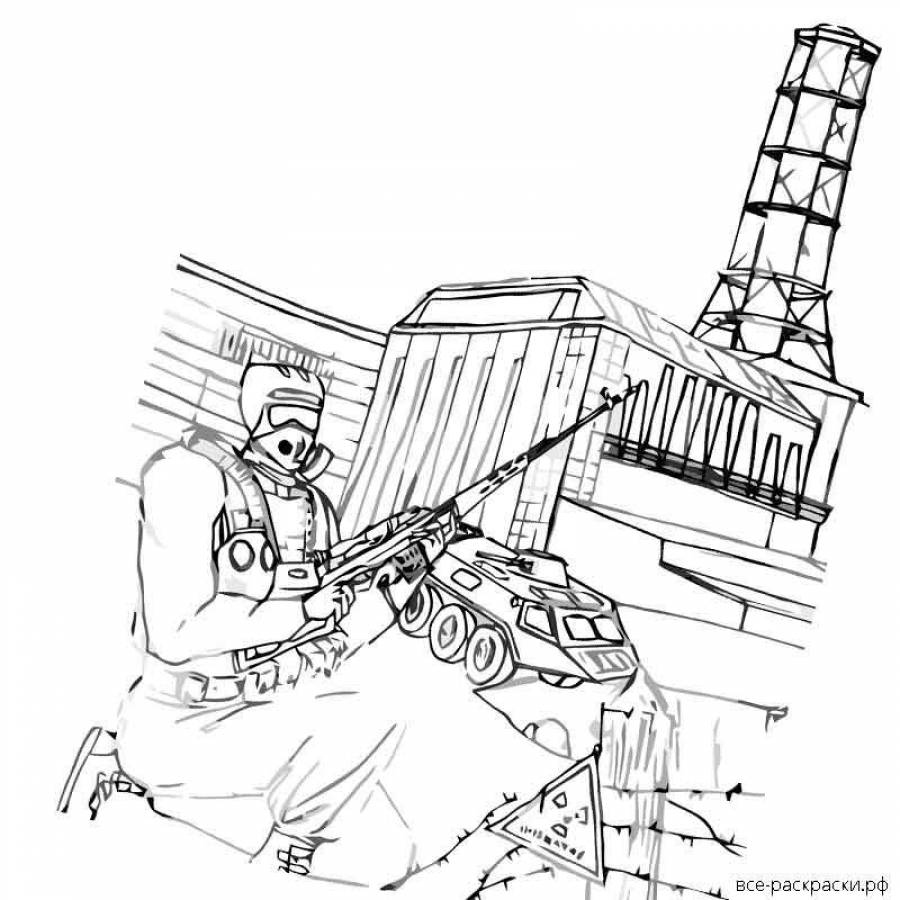 Coloring Pages Chernobyl (38 pcs) - download or print for free #2796