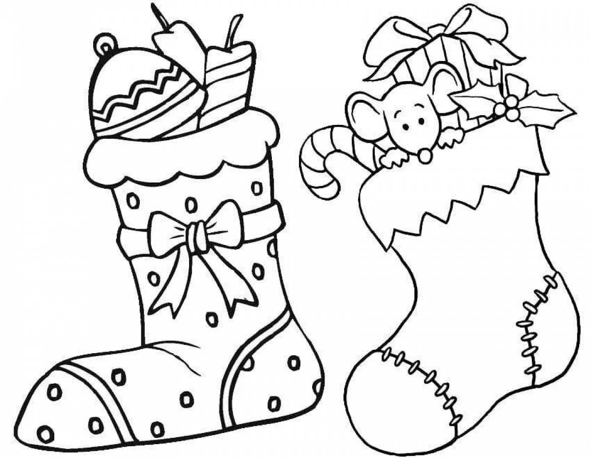 Coloring page incredible boots