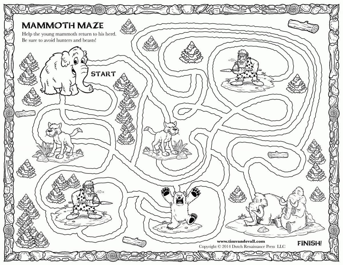 Intricate coloring map