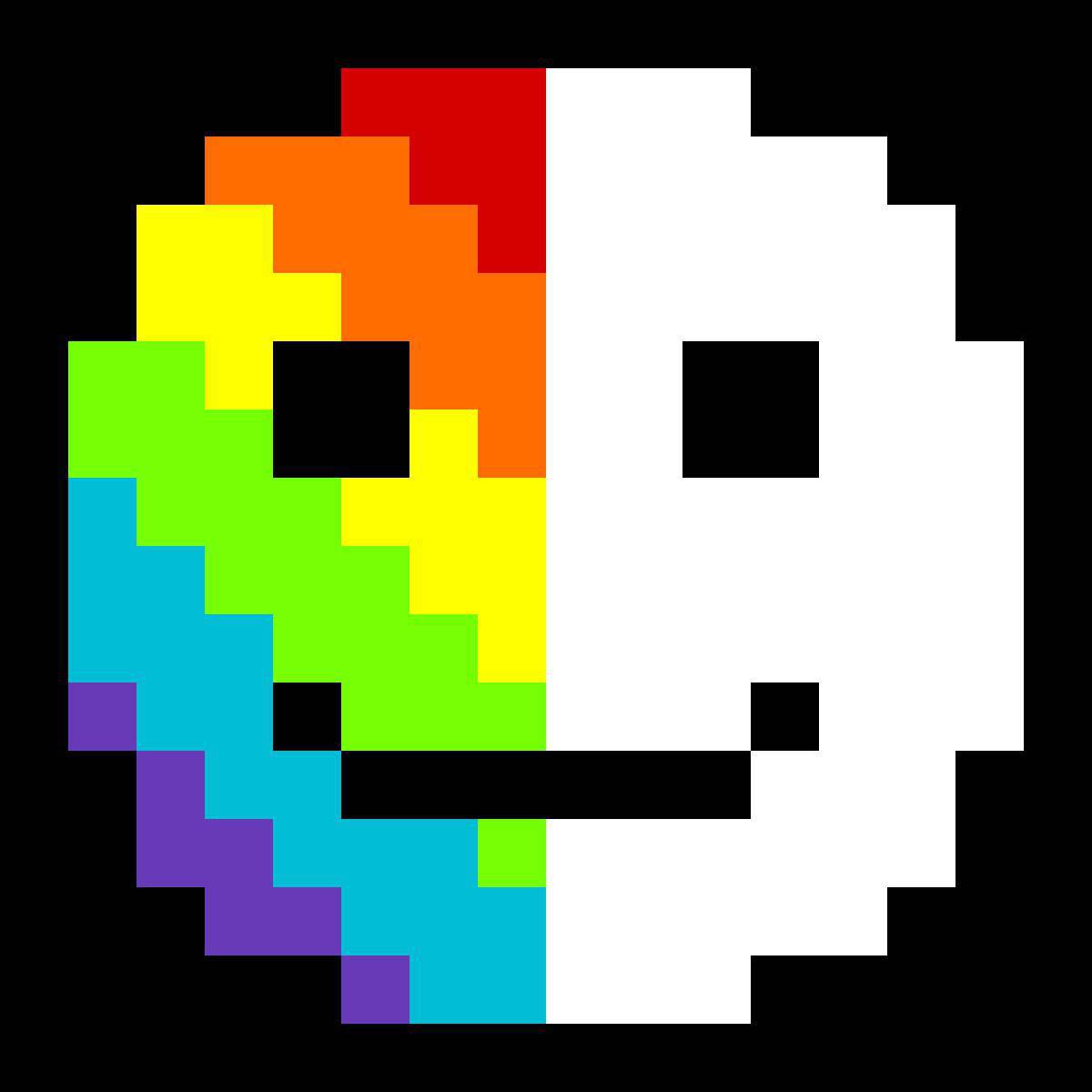 Bold pixel coloring