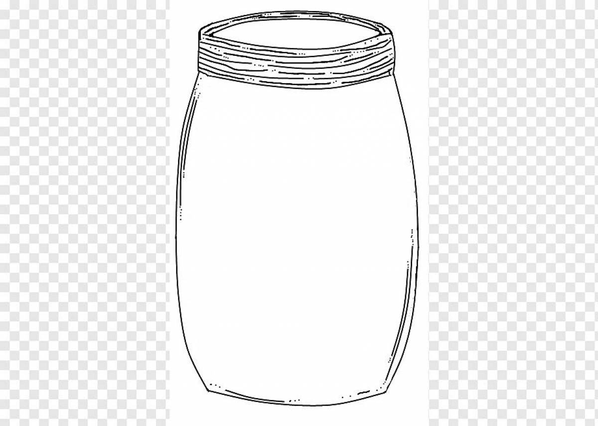Delightful coloring jar