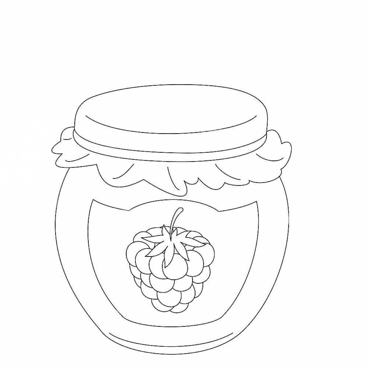 Adorable coloring jar