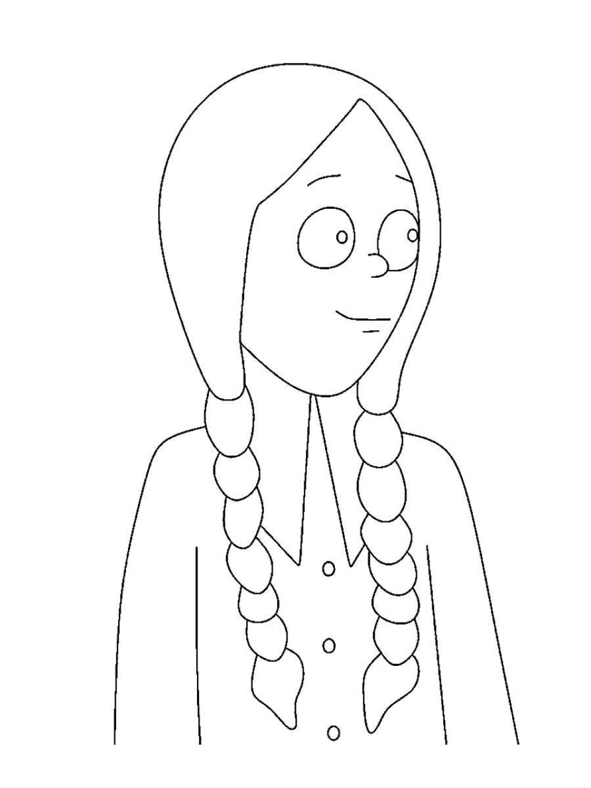 Coloring page happy wednesday 2022
