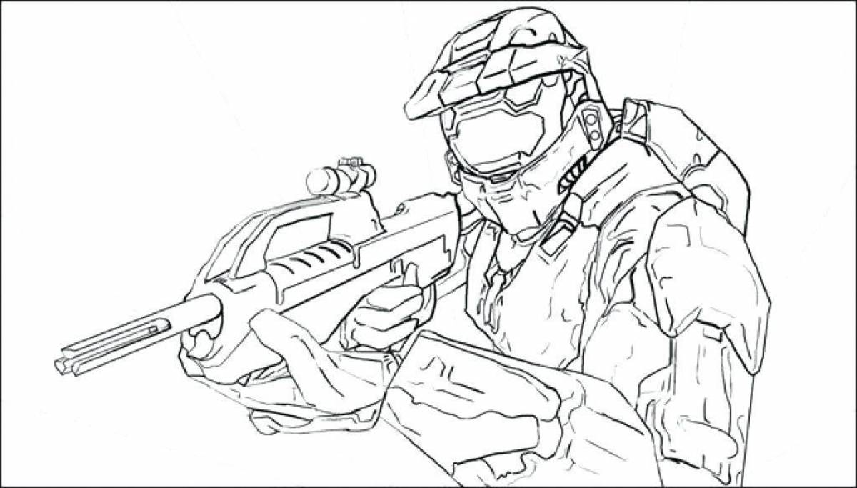 Amazing pubg coloring page