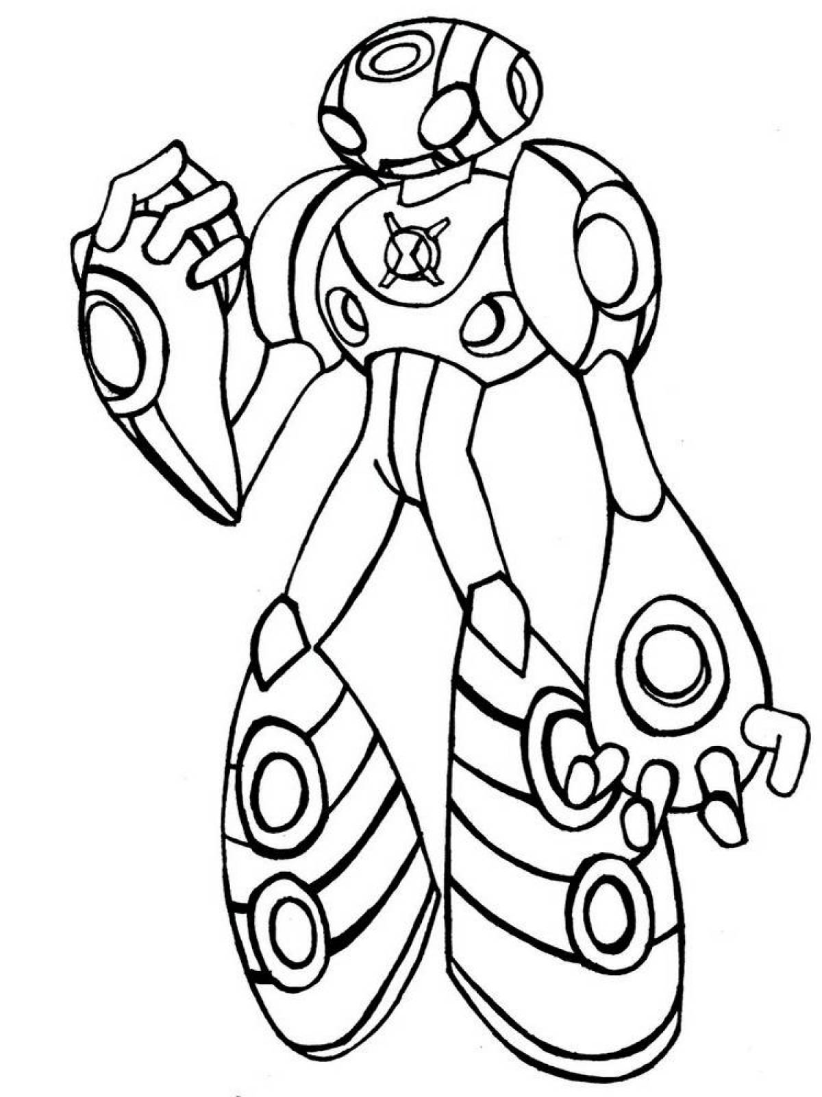 Charming ben 10 coloring page