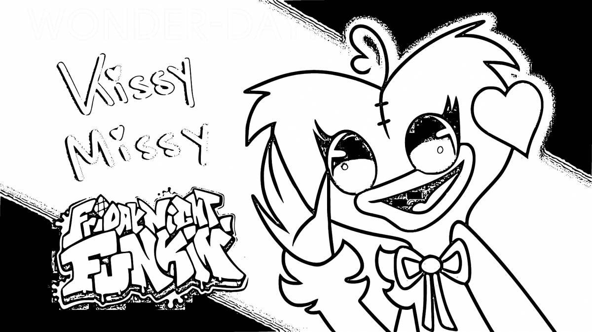 Chipper Kissy Missy coloring page