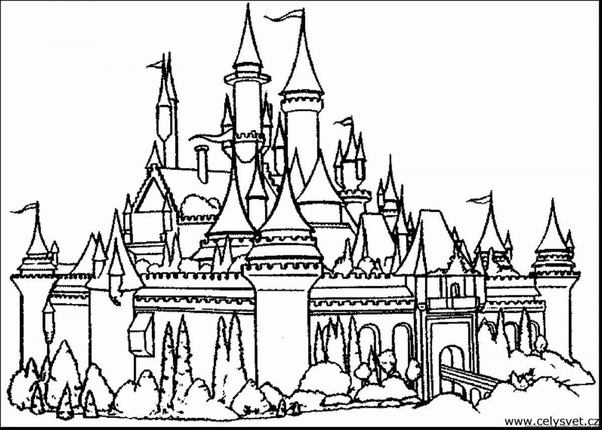 Fabulous castle coloring book for kids