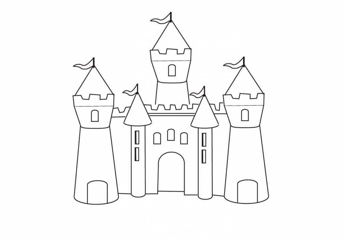 Rampant castle coloring book for kids