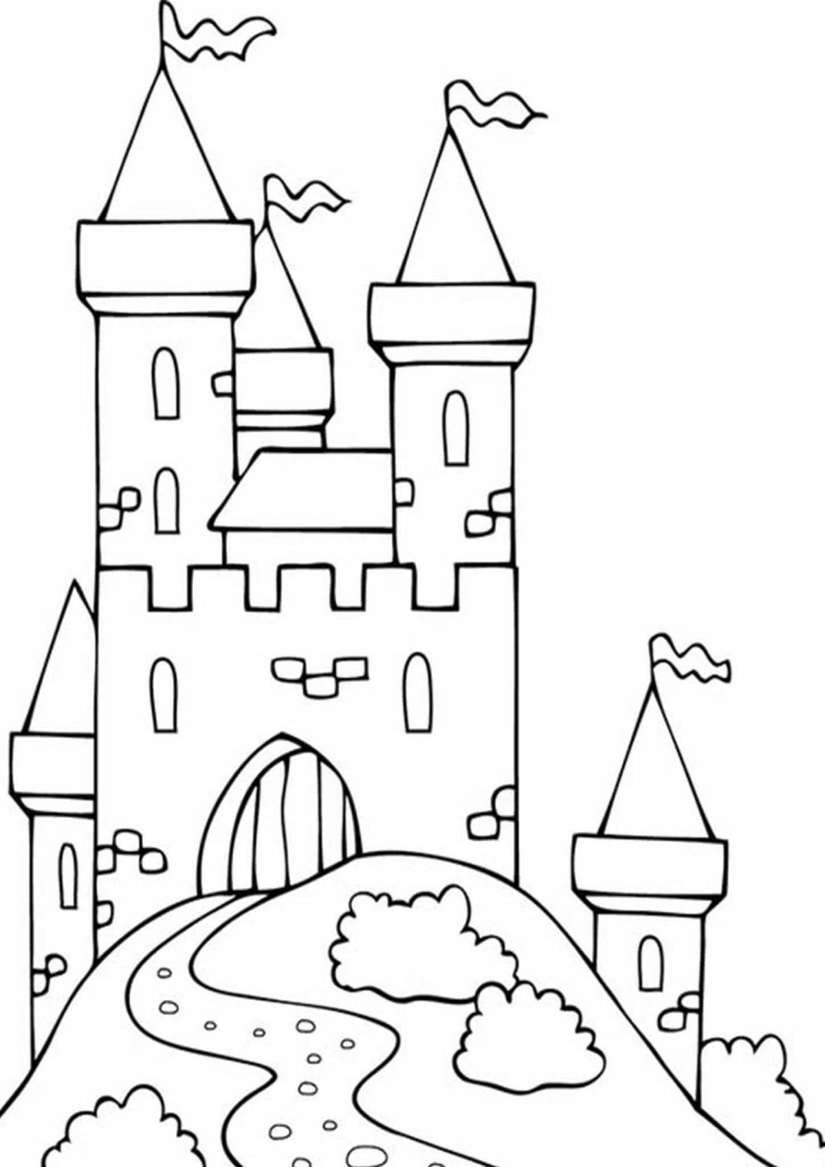 Children's castle coloring book