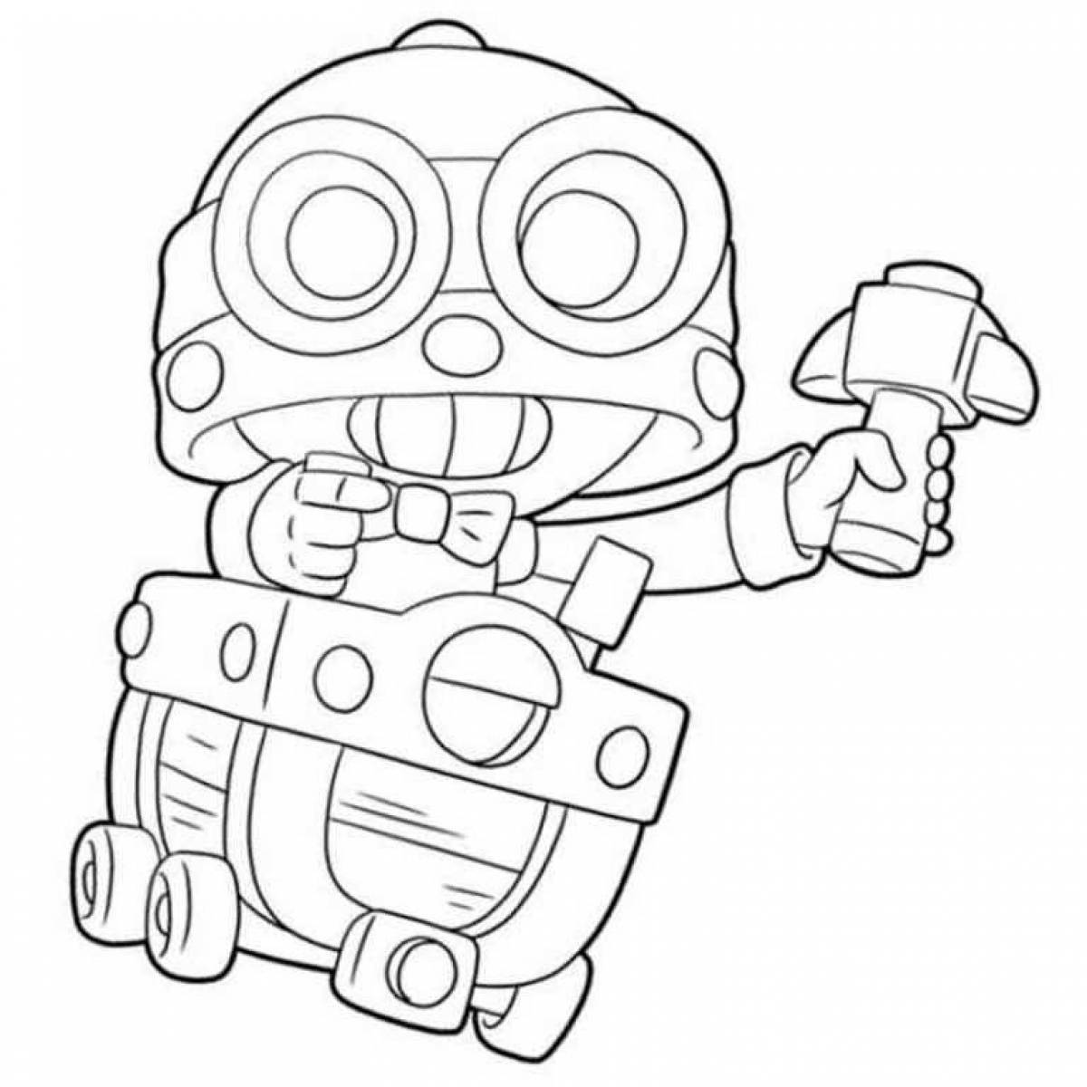 Colorful bravo stars coloring pages for boys
