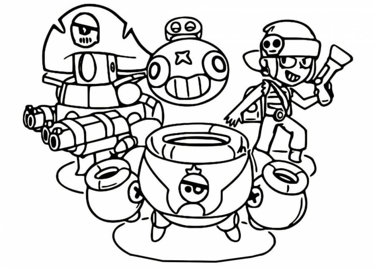 Charming bravo stars coloring pages for boys