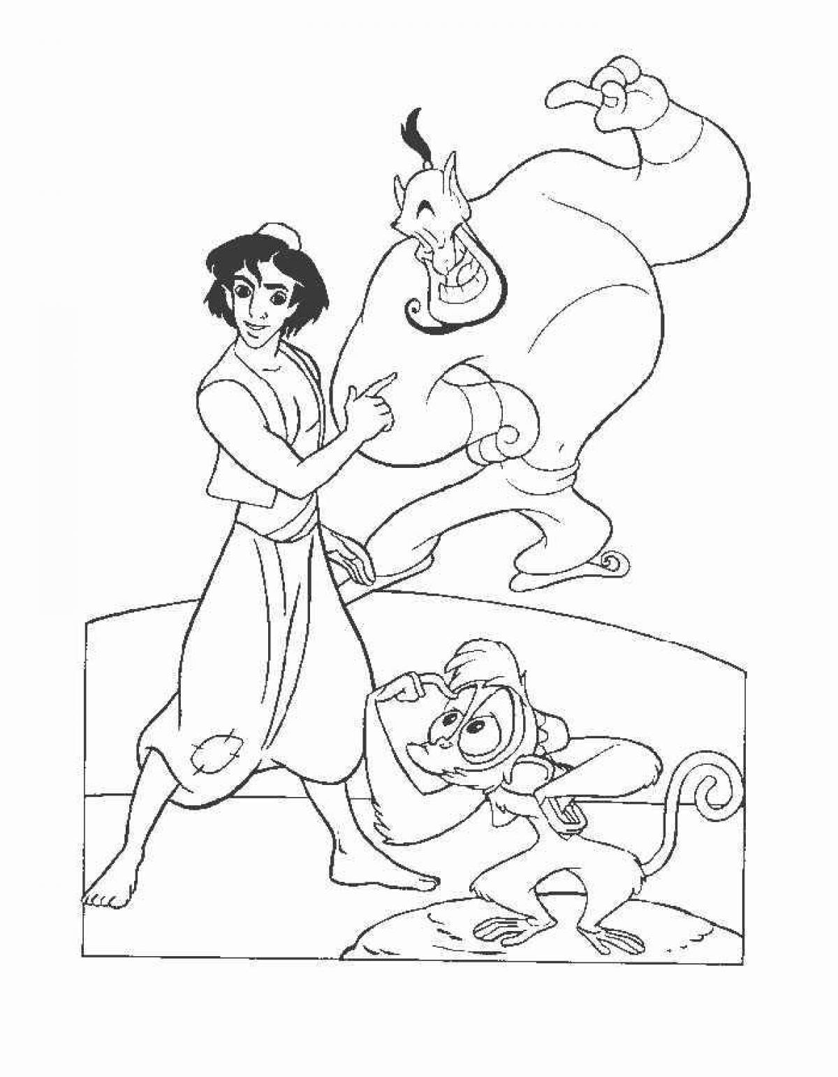 Aladdin wild coloring