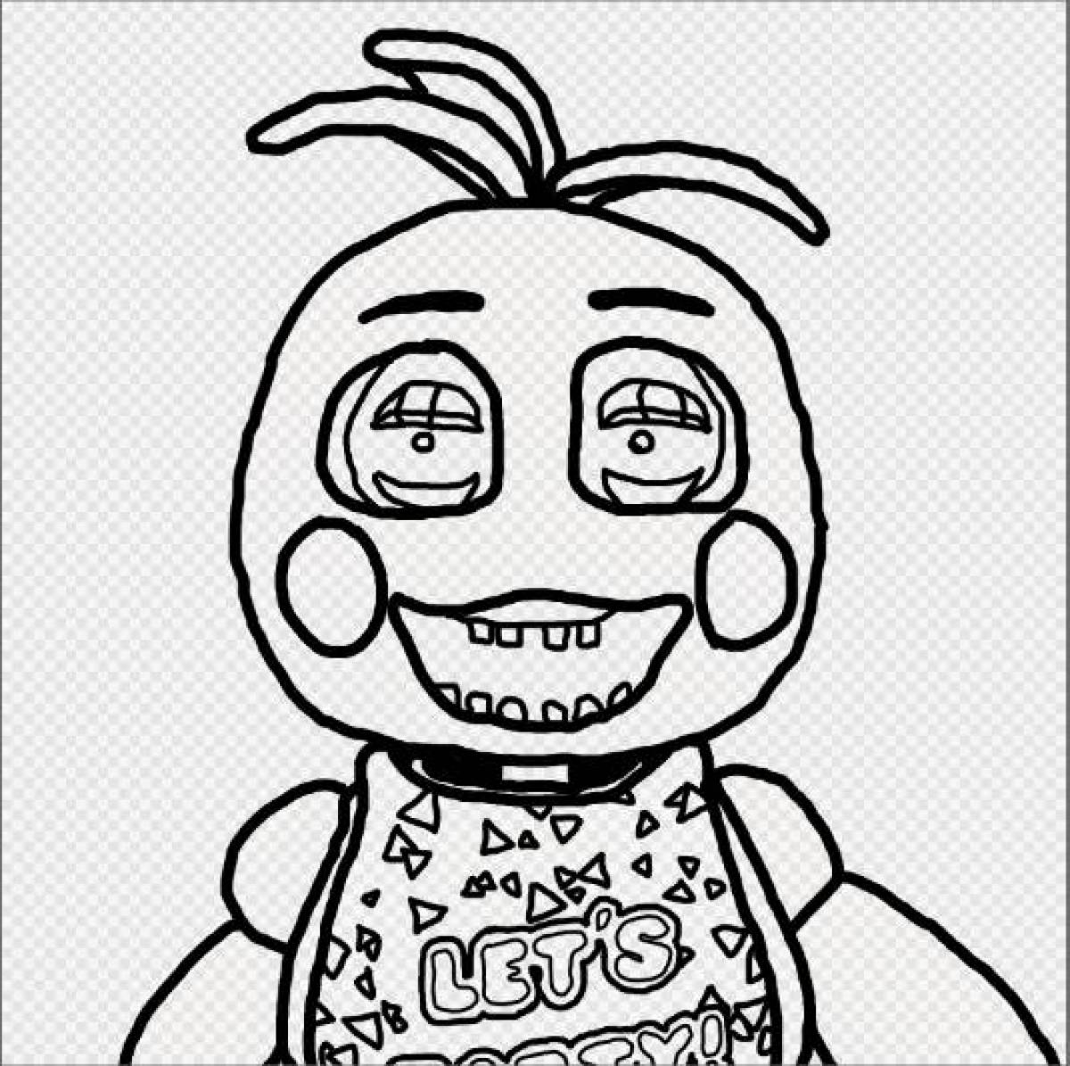 Coloring bright chica