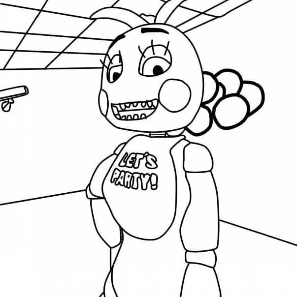 Cute chica coloring