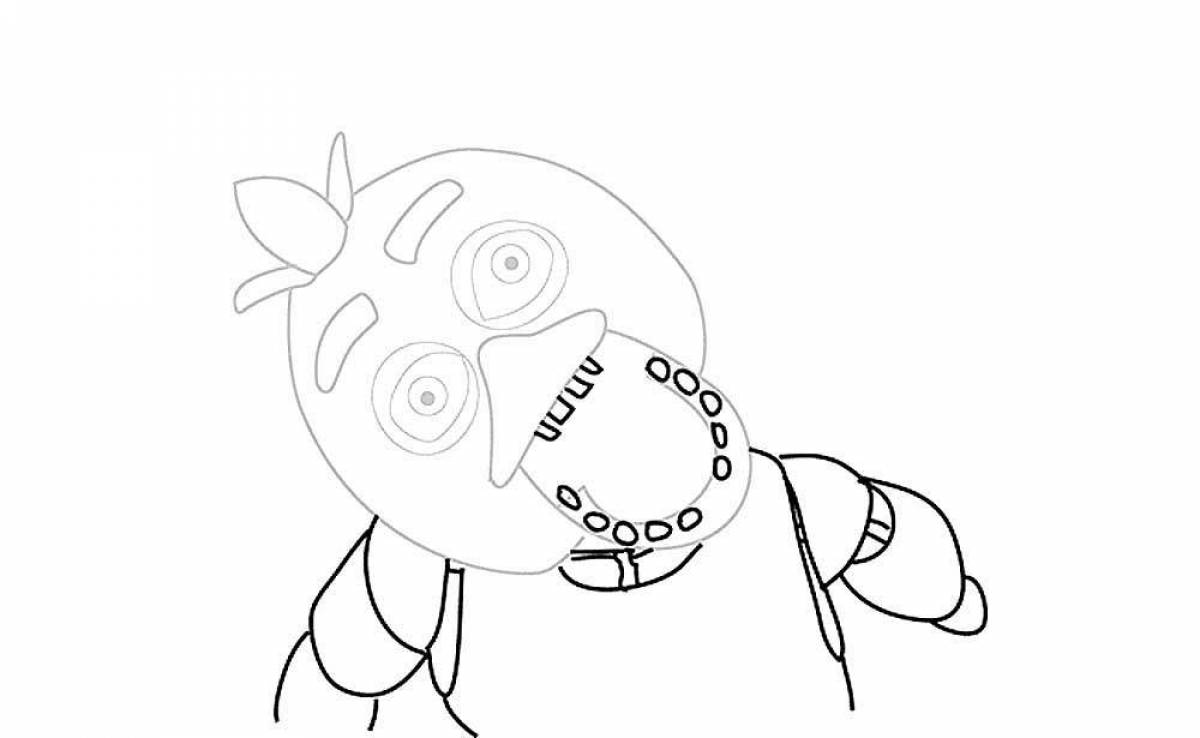 Chika's animated coloring page