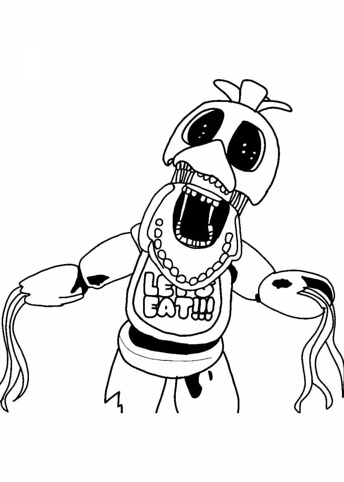 Violent chica coloring