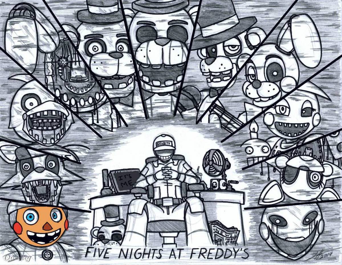 Springtrap's vibrant coloring page