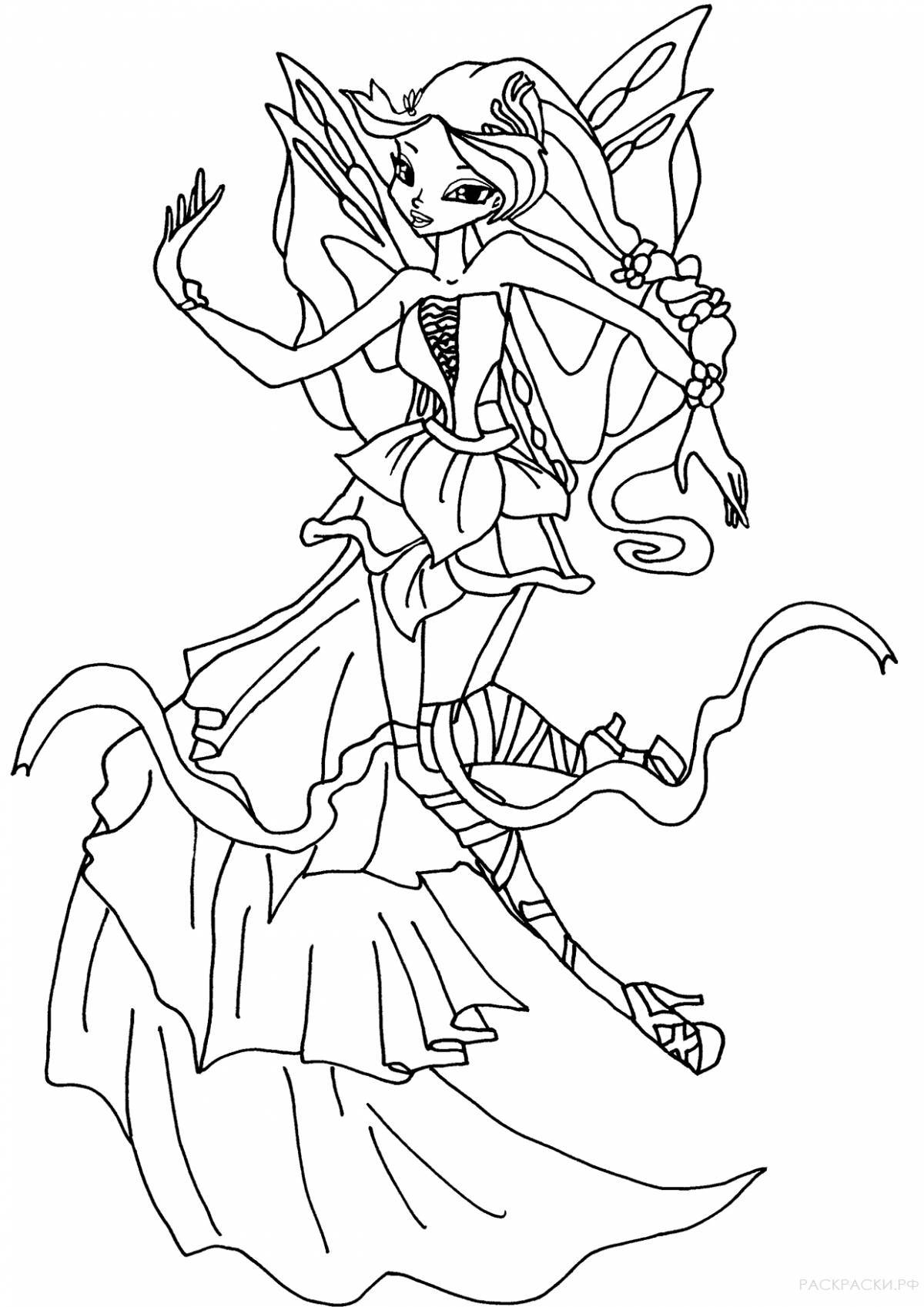 Joyful coloring team flora