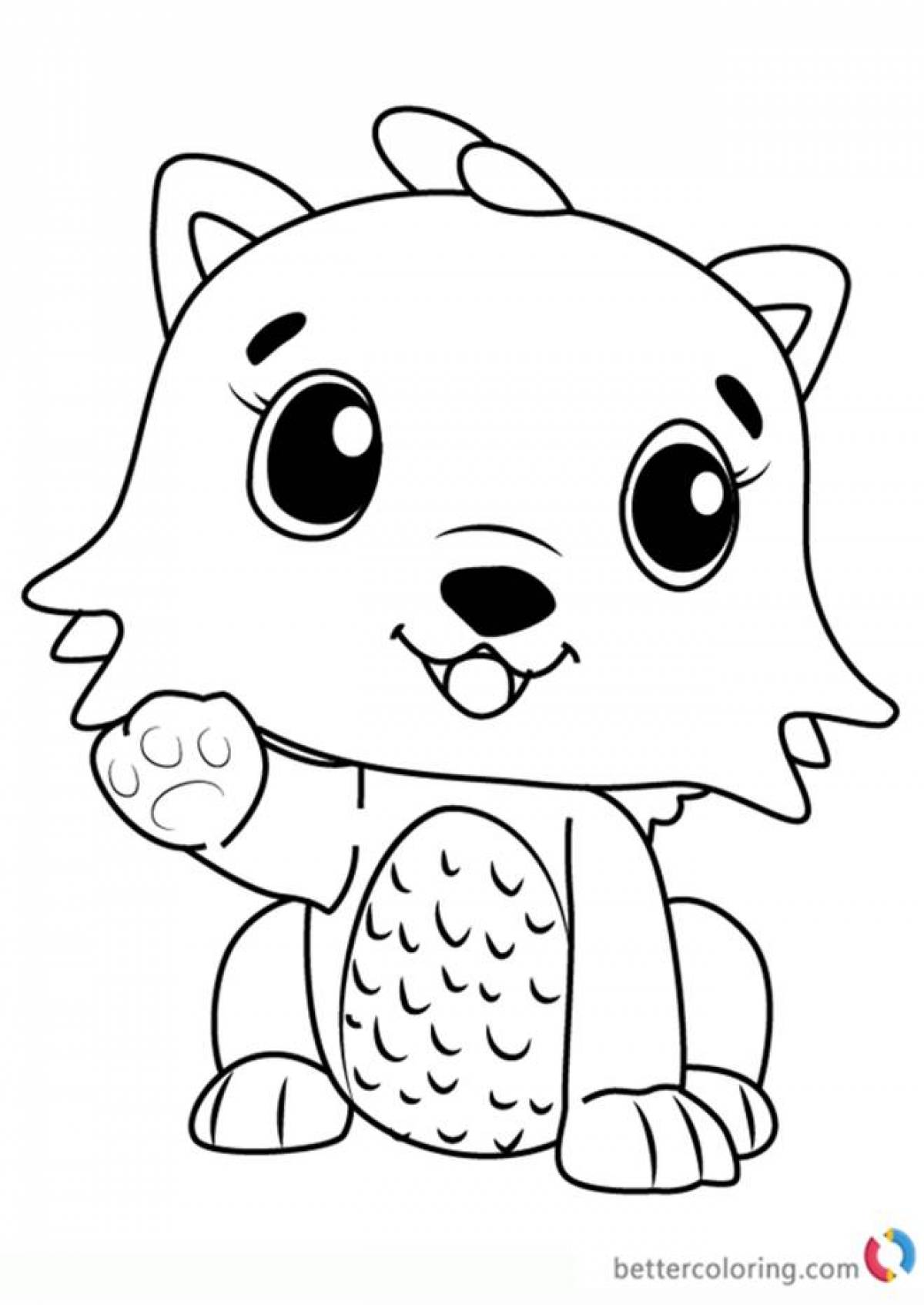 Perfect coloring book for girls cute animals