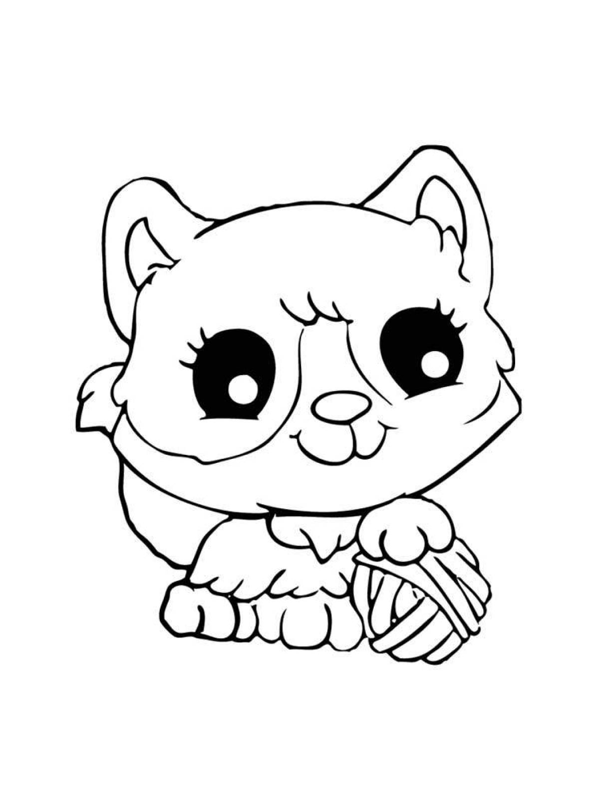 Unforgettable coloring pages for girls cute animals