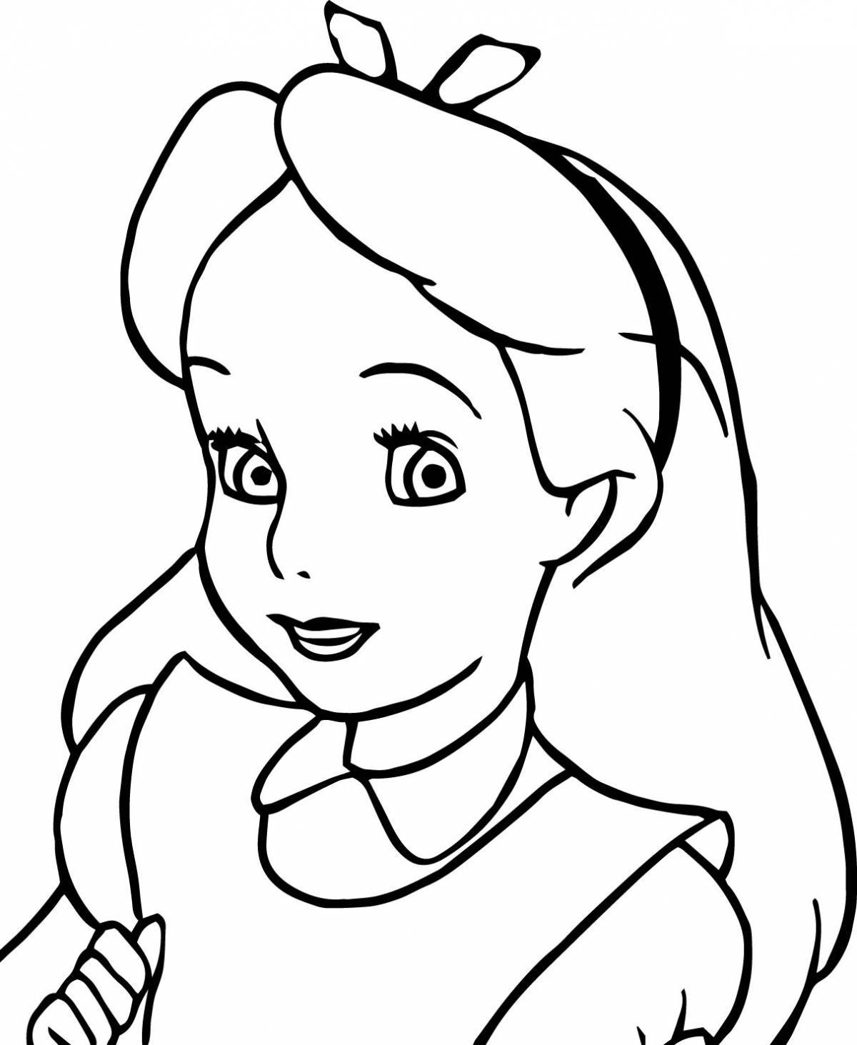 Amazing alice coloring book