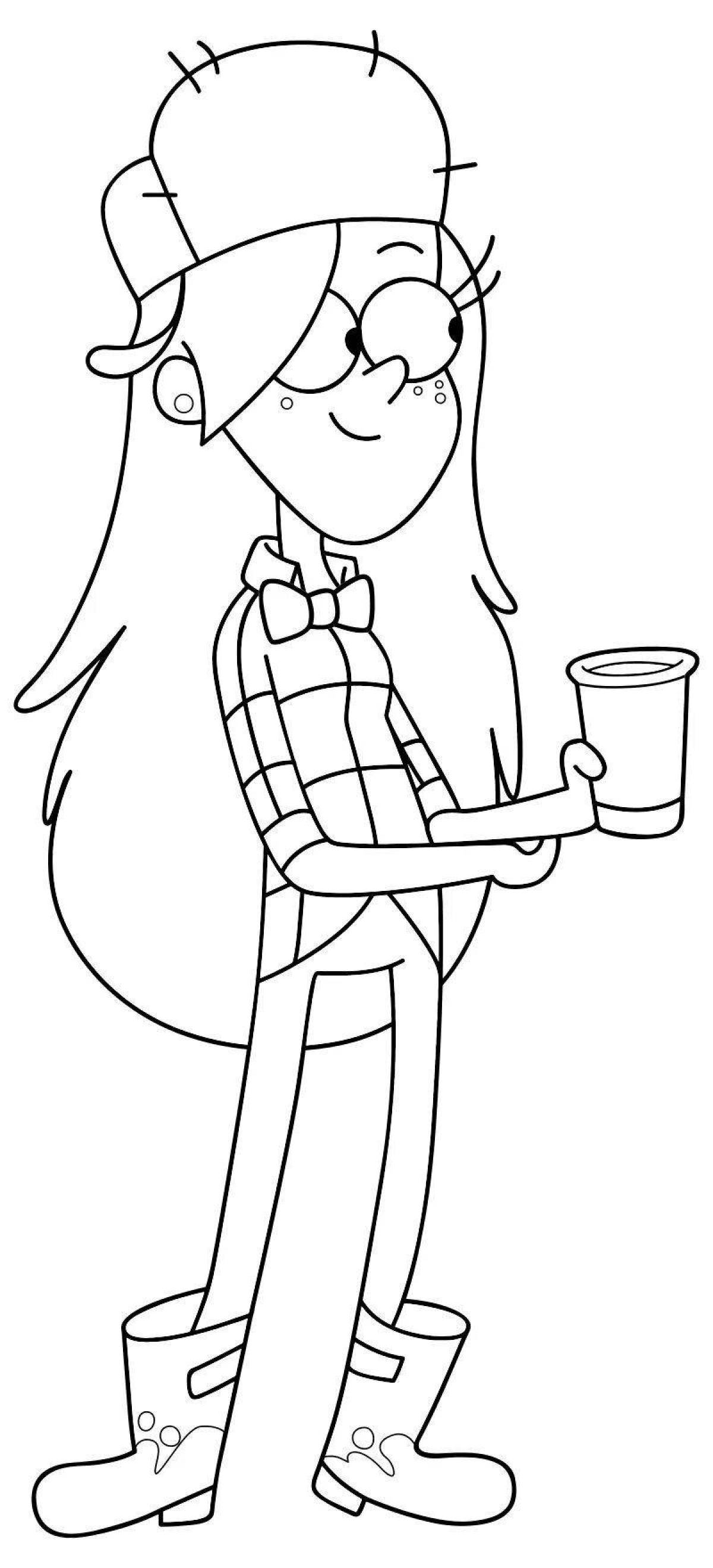 Wendy's vibrant coloring page
