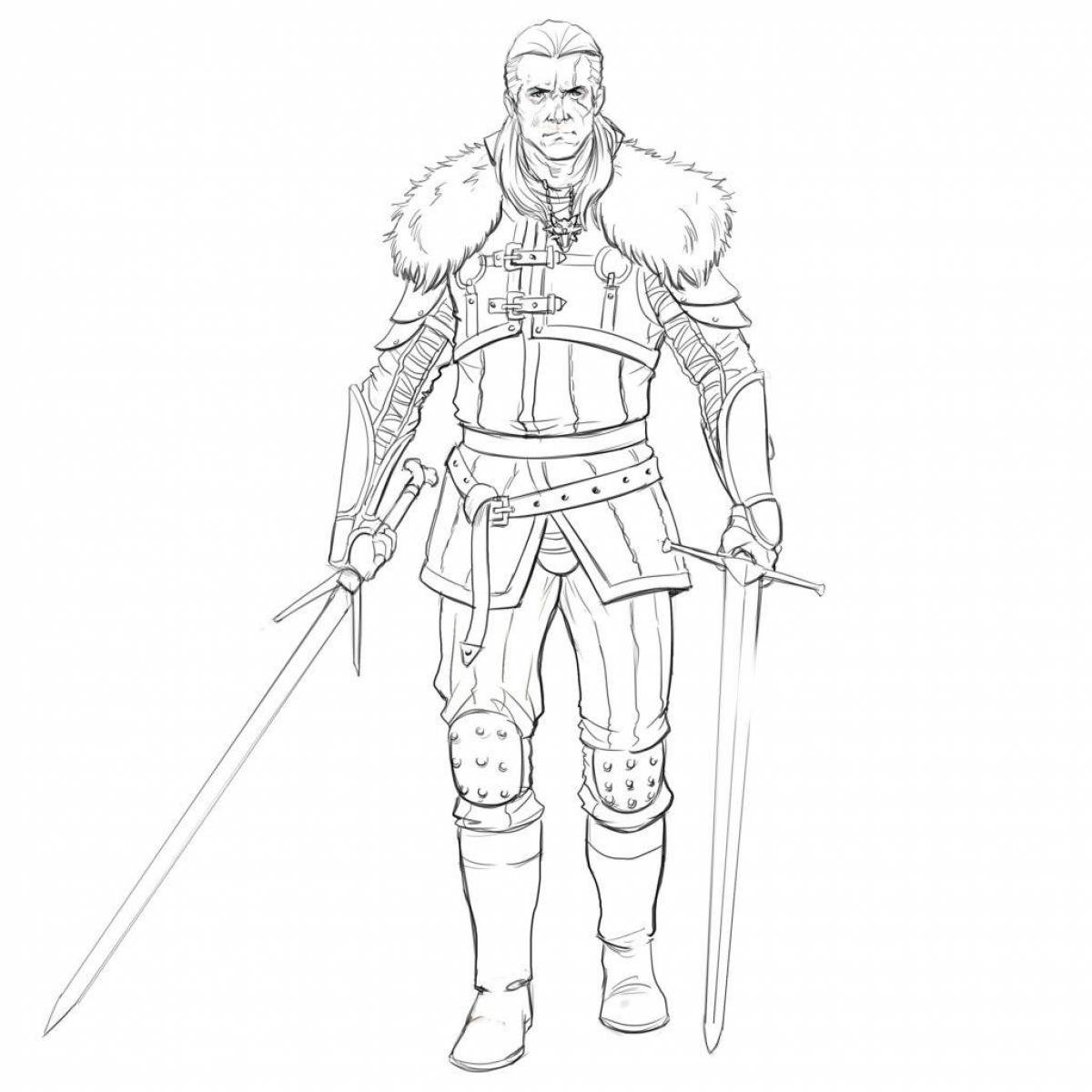 Witcher marvelous coloring book