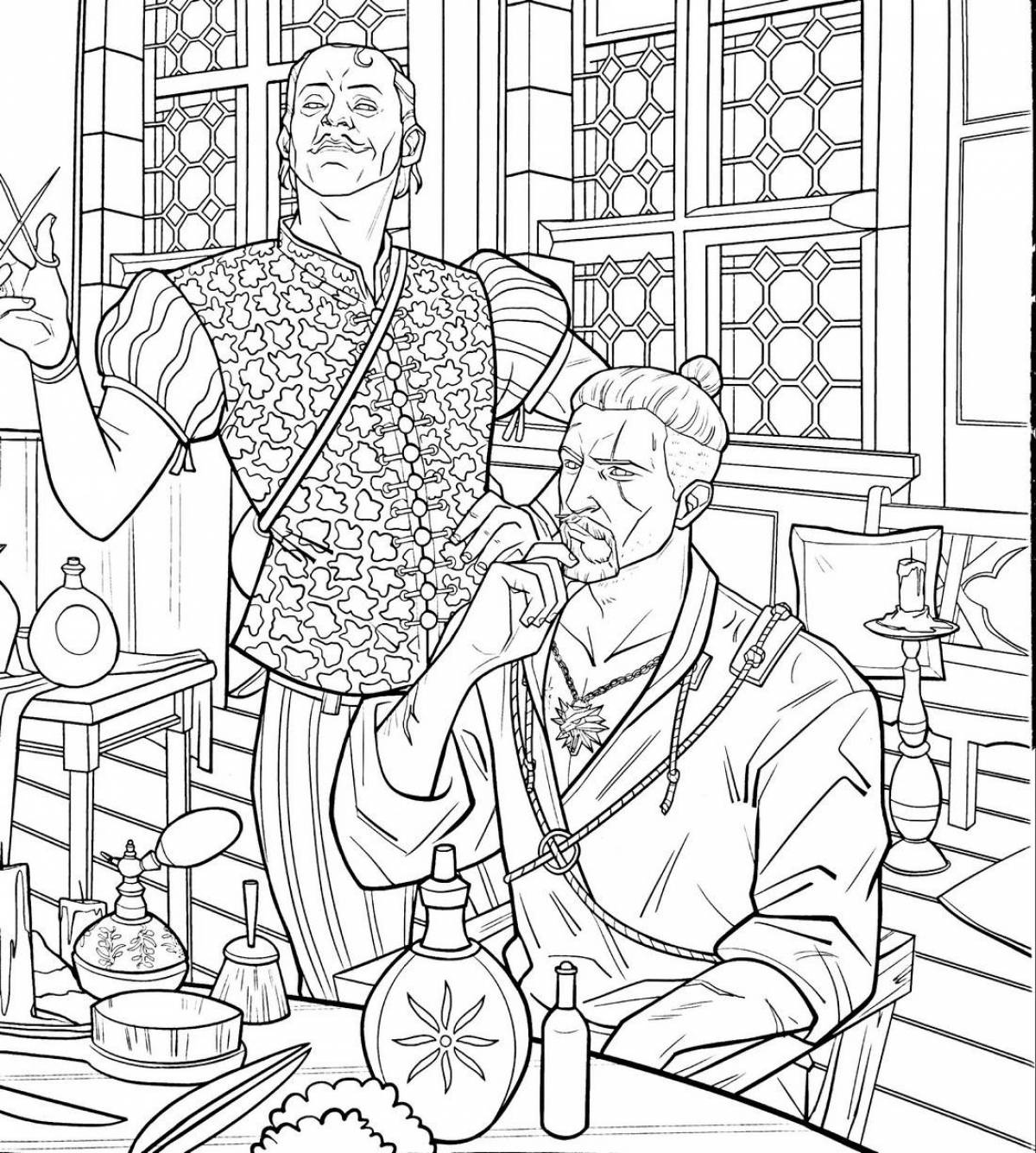 Amazing witcher coloring book