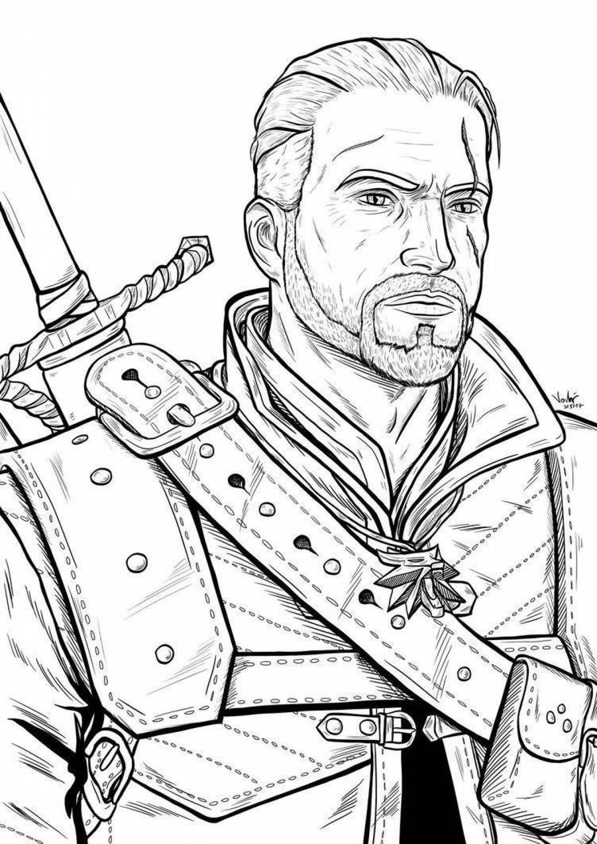 Gorgeous witcher coloring book