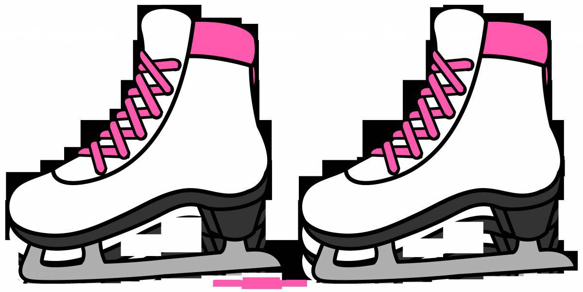 Colorful skates for preschoolers