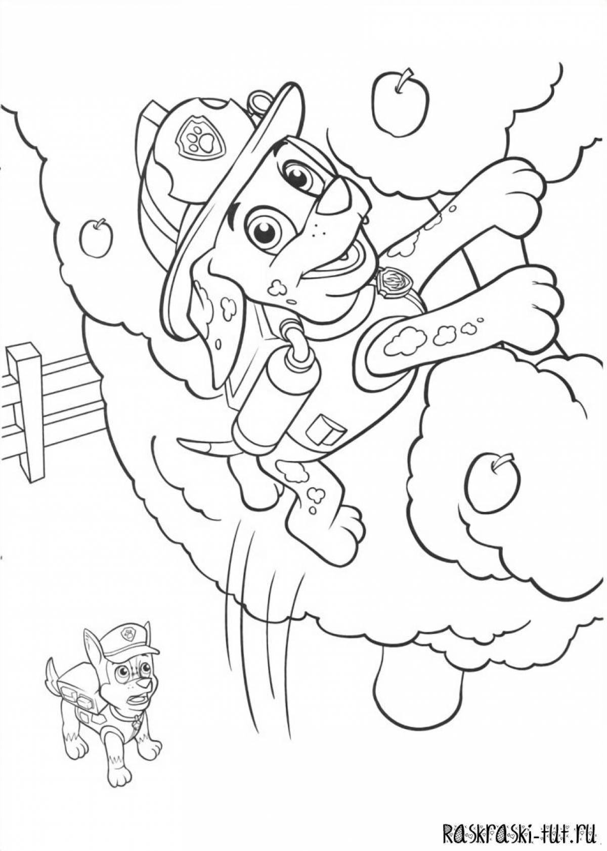 Charming marshal coloring book