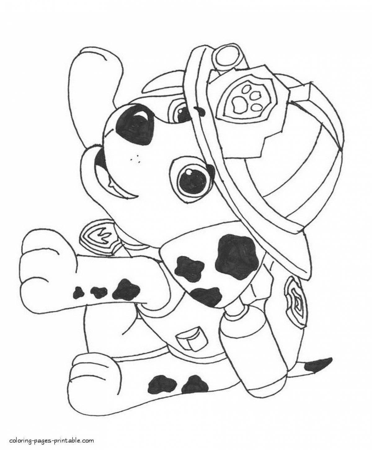 Majestic marshal coloring page