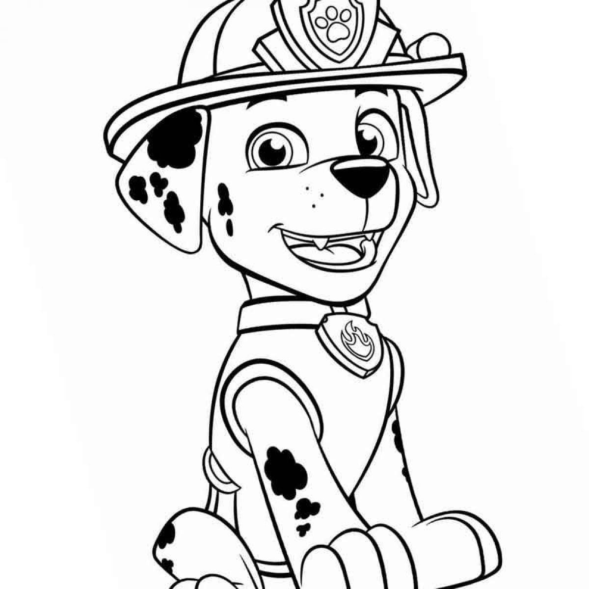 Marshal style coloring book