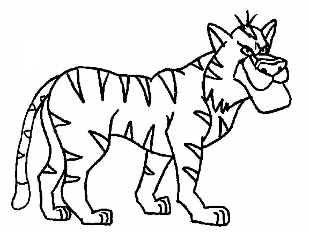 Bold animal coloring pages