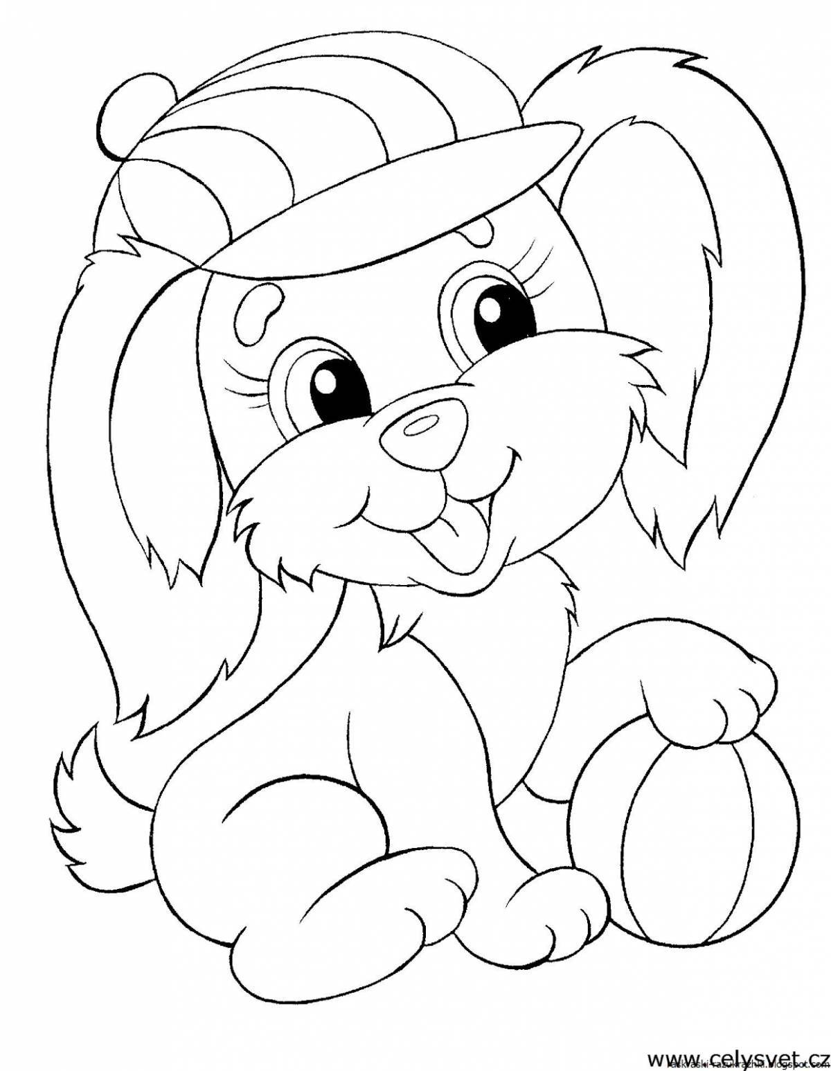 Royal animal coloring pages