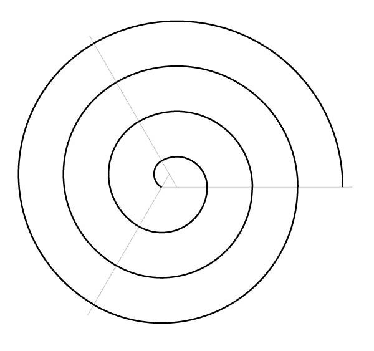 Спираль контур