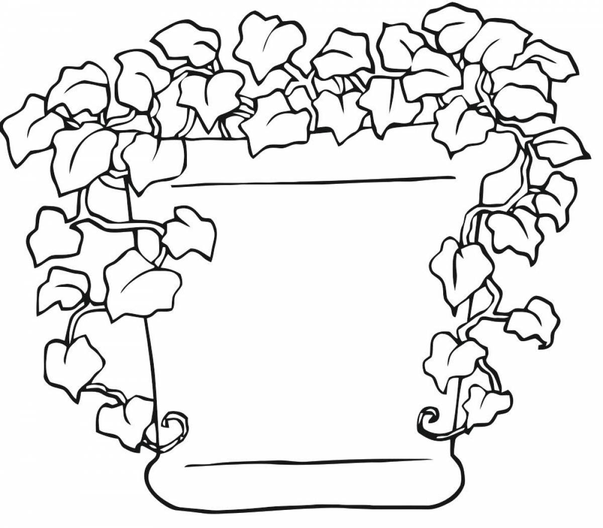 Majestic houseplant coloring pages