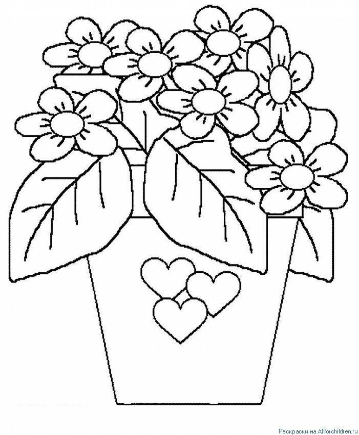 Awesome houseplant coloring pages
