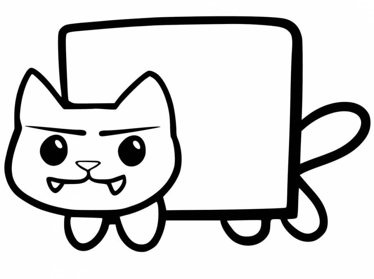 Cardboard cat #5