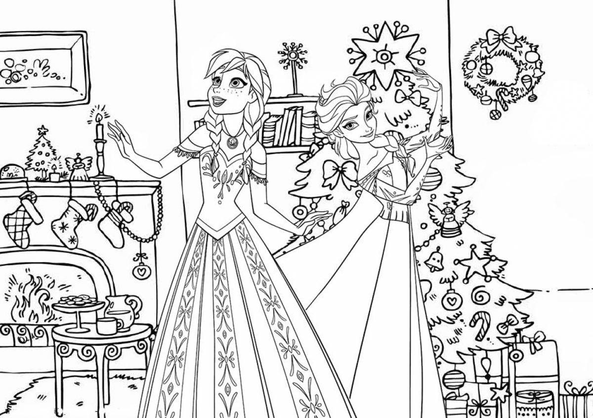Major coloring book frozen for girls